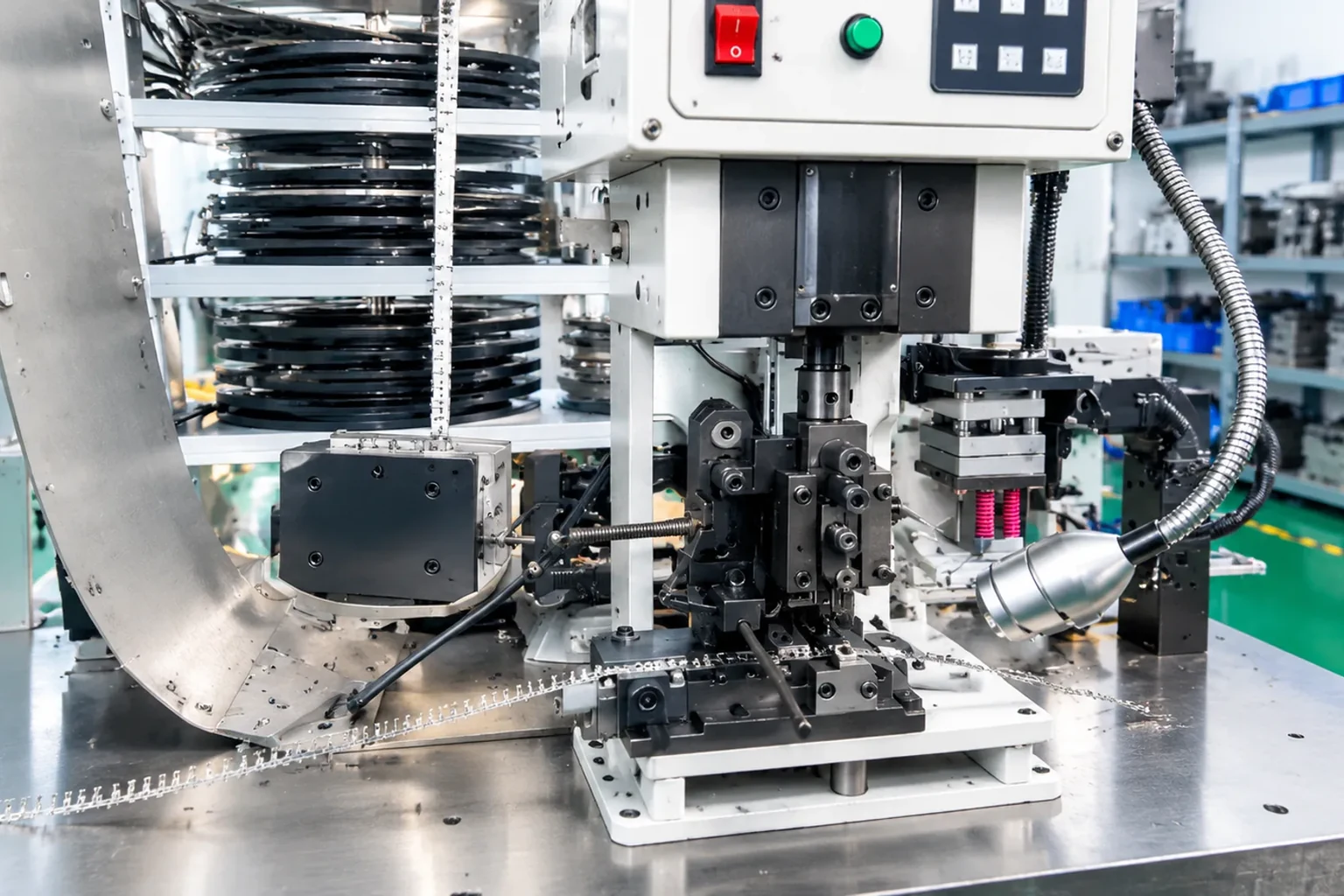 Connector assembly production — customer-supplied photograph