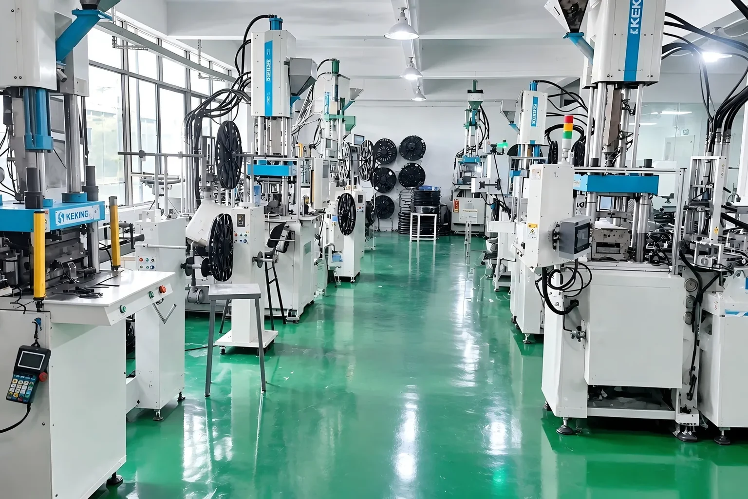 Connector assembly production — customer-supplied photograph