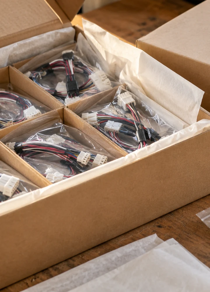 packing delivery — illustrative application scene